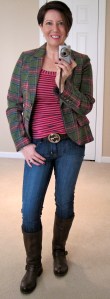 Boden tweed jacket, Hudsons, Frye