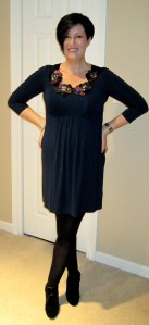 Silk flower tunic