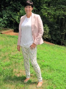 Primark jeans with Boden blossom tipped blazer
