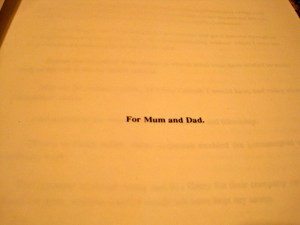 For Mum and Dad