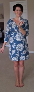 Notch Neck tunic Sea Blue Country Garden Notch Neck tunic Sea Blue Country Garden