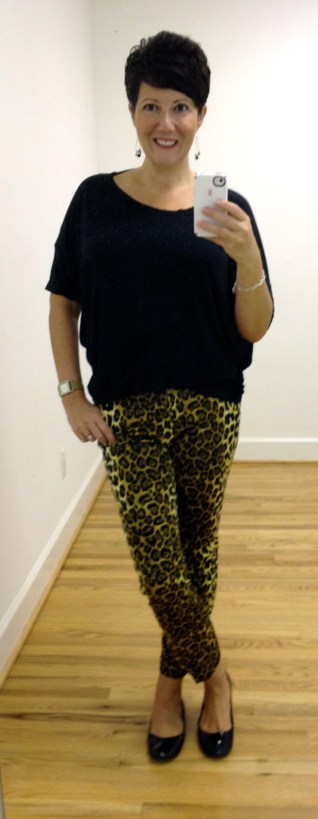 Zara leopard print pants