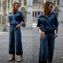 H&M wide leg jeans inspo 1
