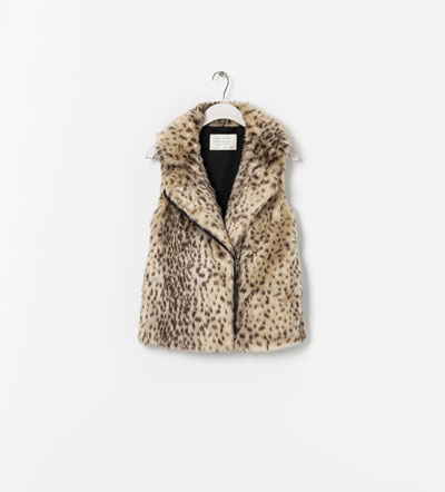 Zara leopard print gilet