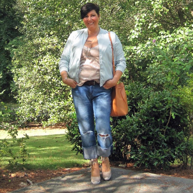 Zara bomber jacket, Mansur Gavriel, Castañer espadrilles