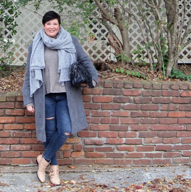 Asos coat and Chloe Susanna boots