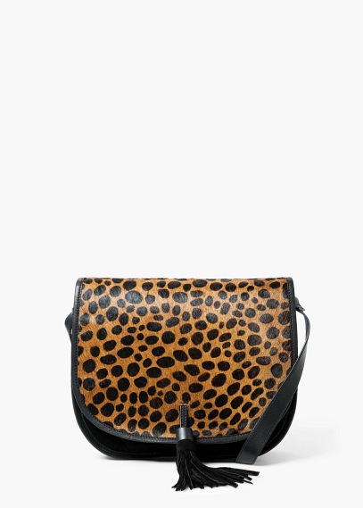 Mango leopard cross body