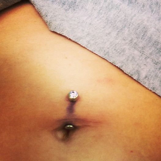 Navel piercing