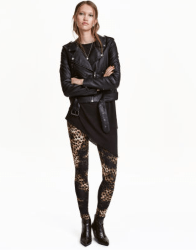 Leopard print leggings