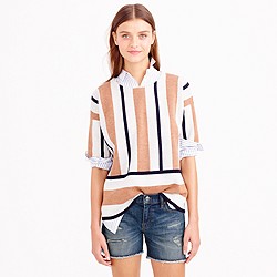 broken in denim short