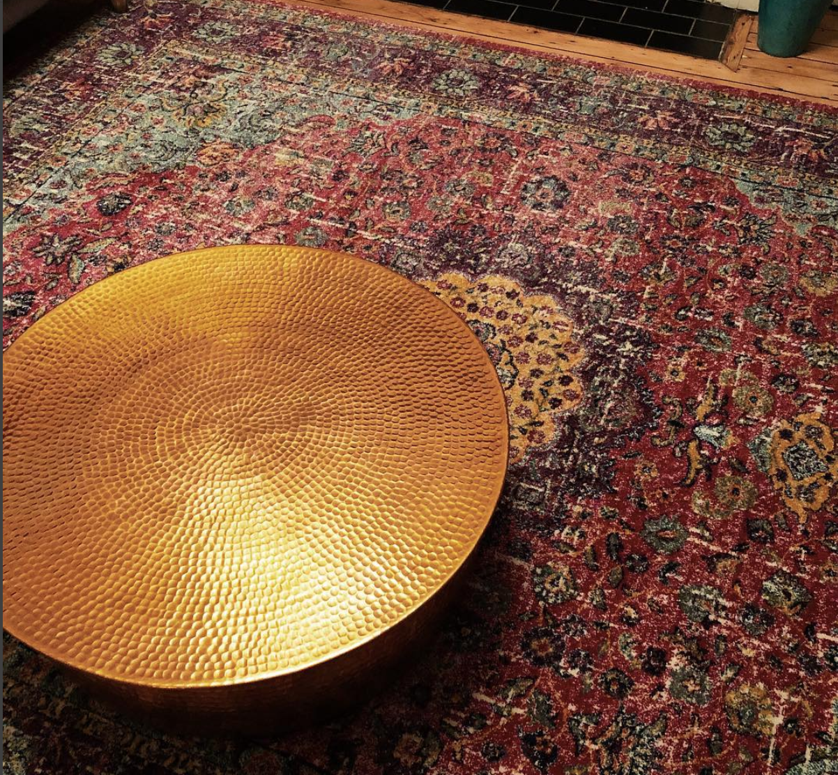 Wayfair.co.uk Darcia rug, Habitat Orrico coffee table