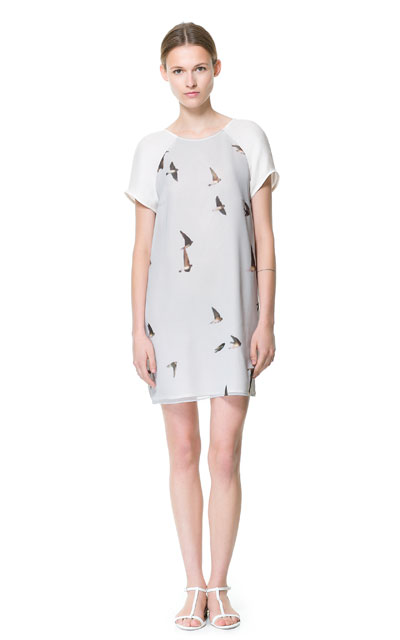 Birdprint dress
