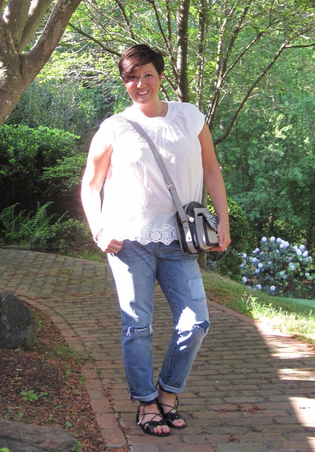 Madewell, J.Crew, boyfriend jeans, sandals, Next