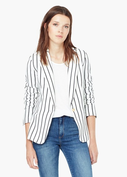 mango white jacket