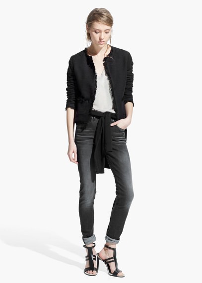 frayed hem jacket