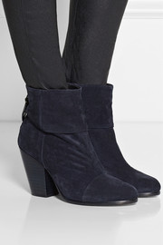 newbury navy suede