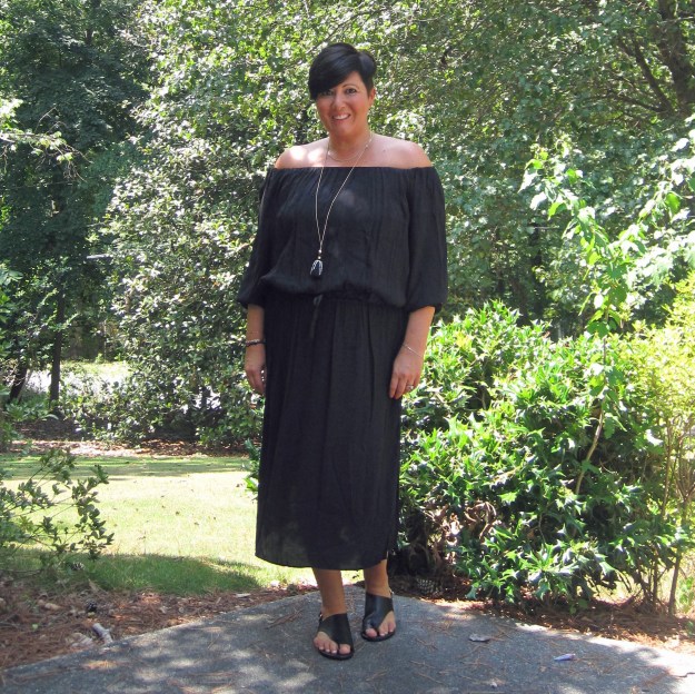 target dress H&M sandals and necklace