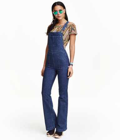 flared overalls