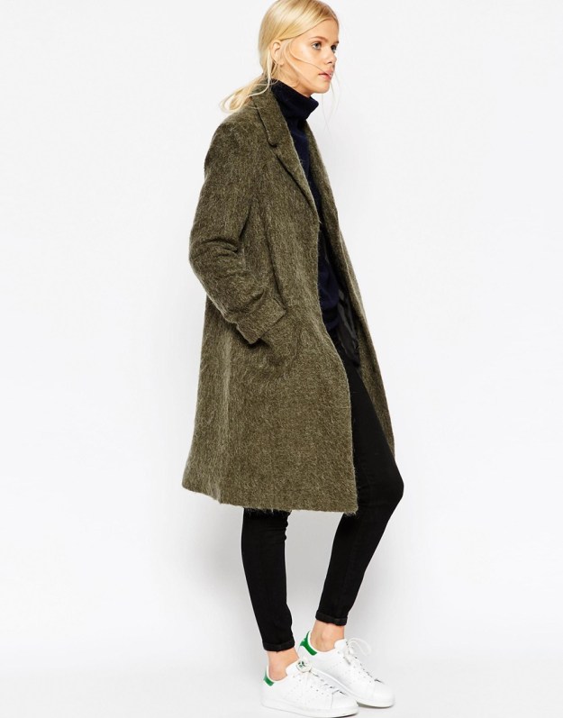 khaki ASOS coat