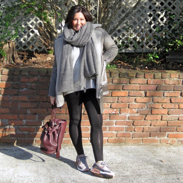 Leggings and shearling