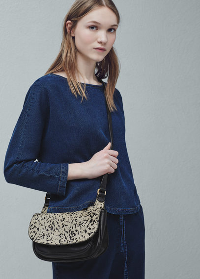 Mango leather cross body