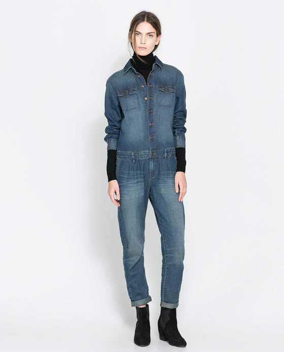 denim jumpsuit