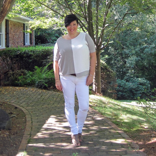 White jeans, sandals, Georgia, summer, summer style