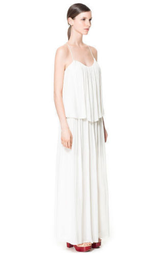 Zara-White-Tiered-Maxi-Dress